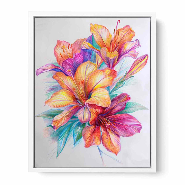 Colorful Flower  Framed Print