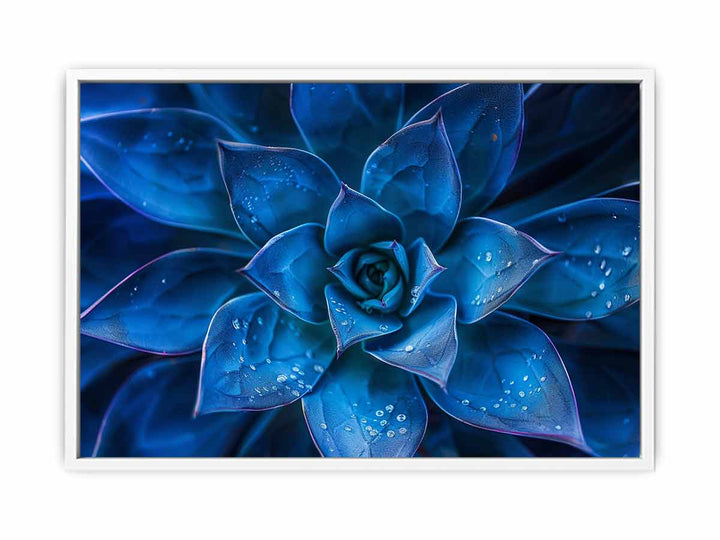 Blue Centre Framed Print