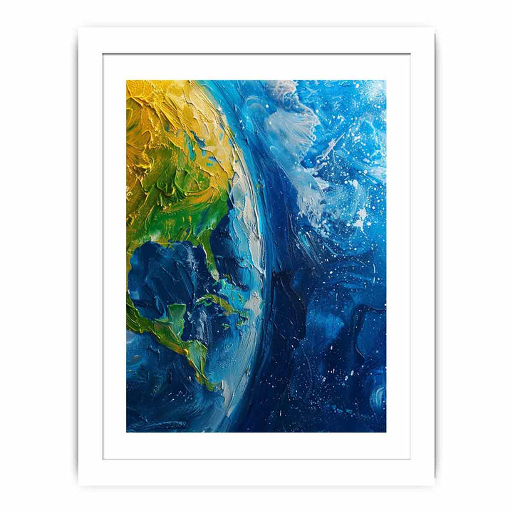 Blue Earth  Streched canvas