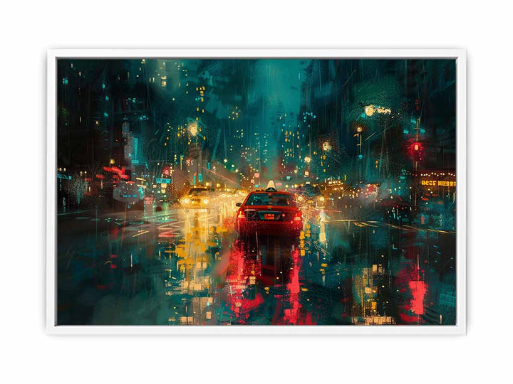 Rain Drive  Framed Print