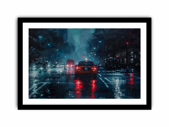 Rain Drive    Art Print