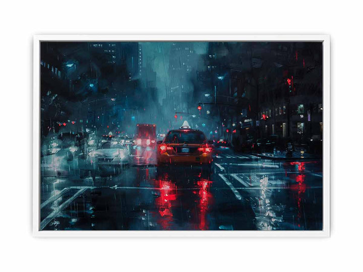 Rain Drive   Framed Print