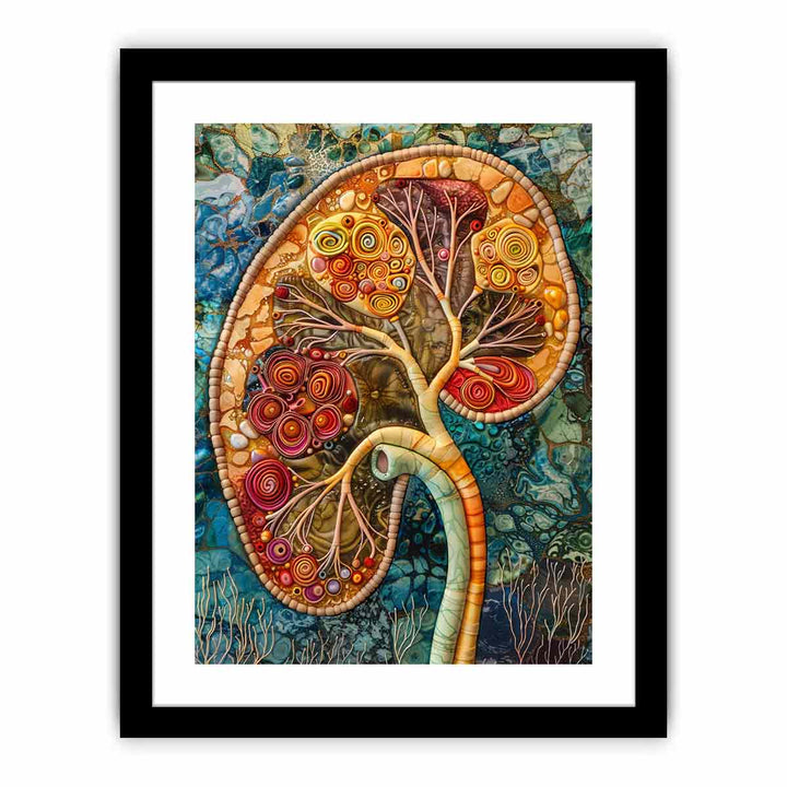 Kidney Anatomy  Art Print