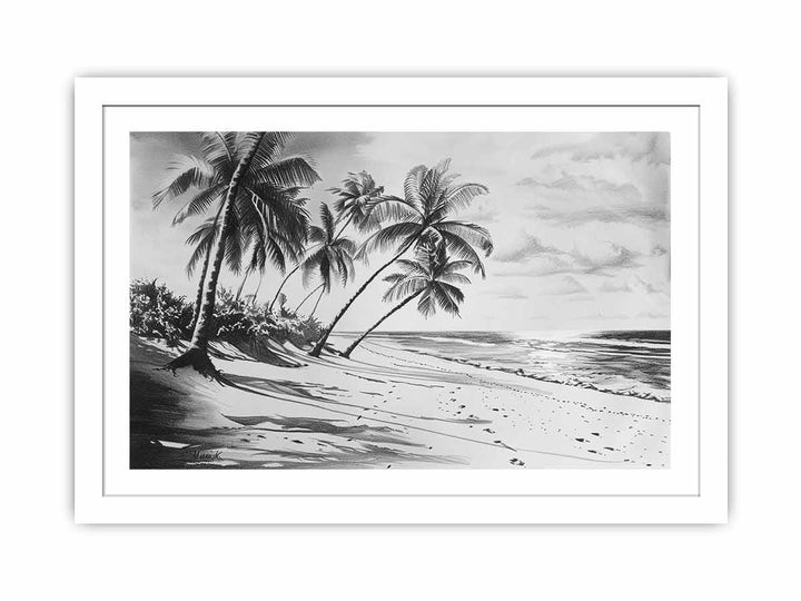 Beach Shore  Streched canvas