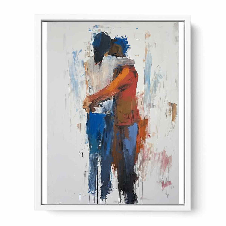 Abstract Hug  Framed Print