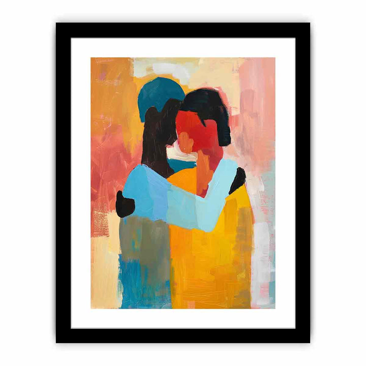 Abstract Hug   Art Print