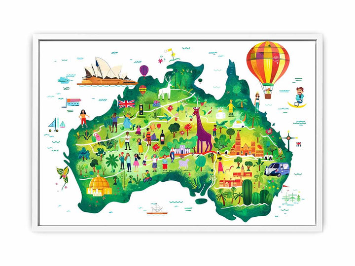 Love  Australia Framed Print