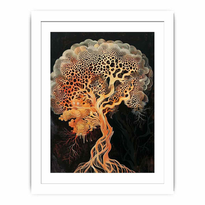 Brain Tree Streched canvas