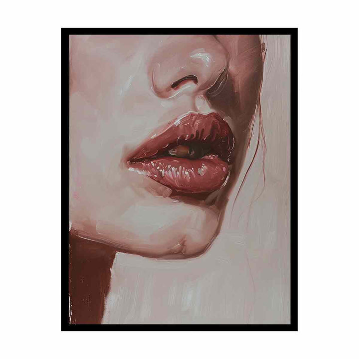 Loving  Lips   Painting