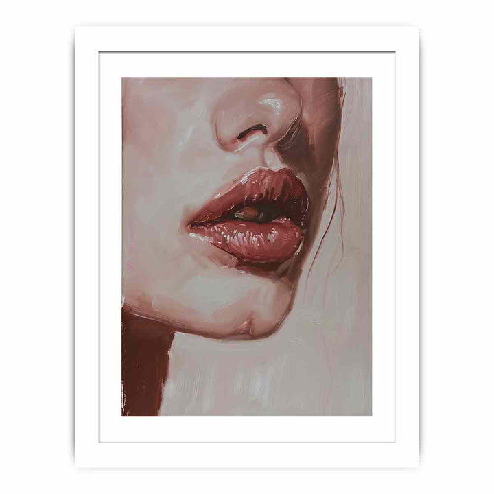 Loving  Lips  Streched canvas