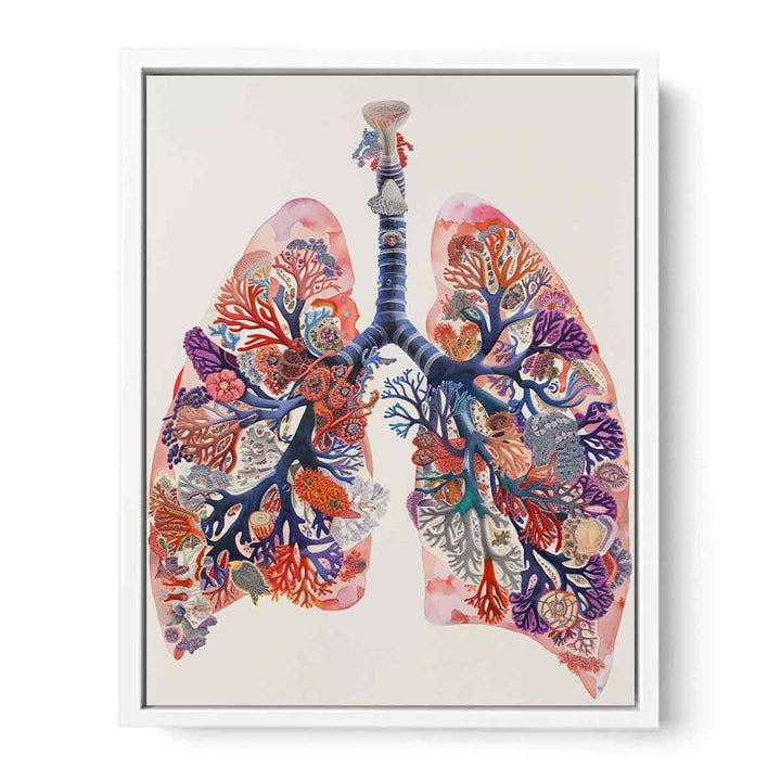 Coral Lungs Framed Print