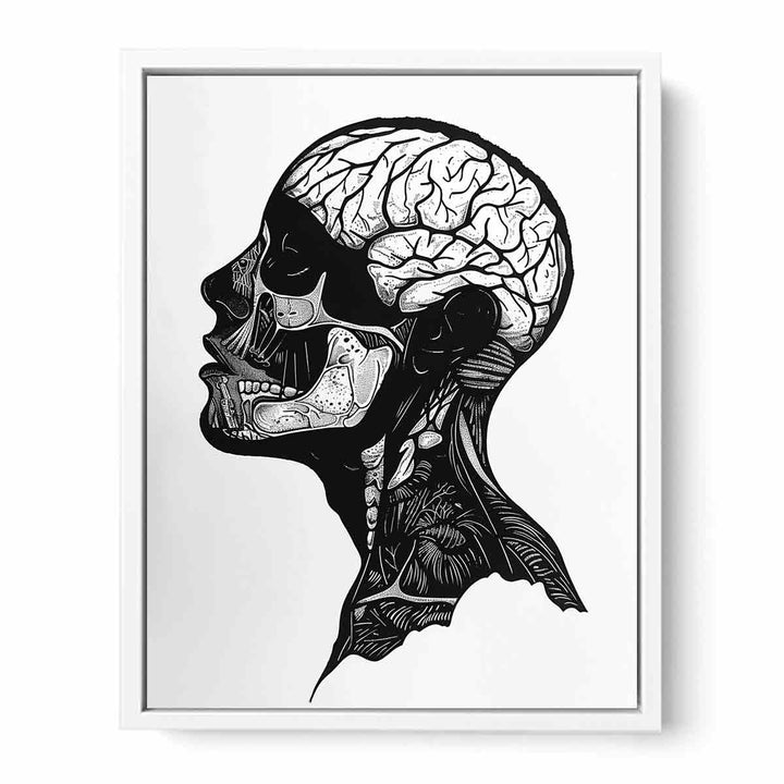 Sharp Brain Framed Print