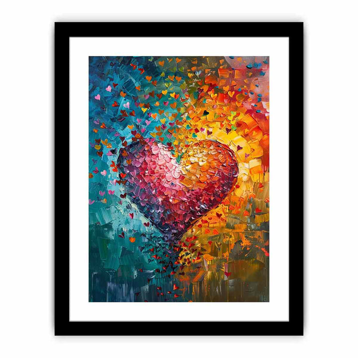 Rainbow Heart   Art Print