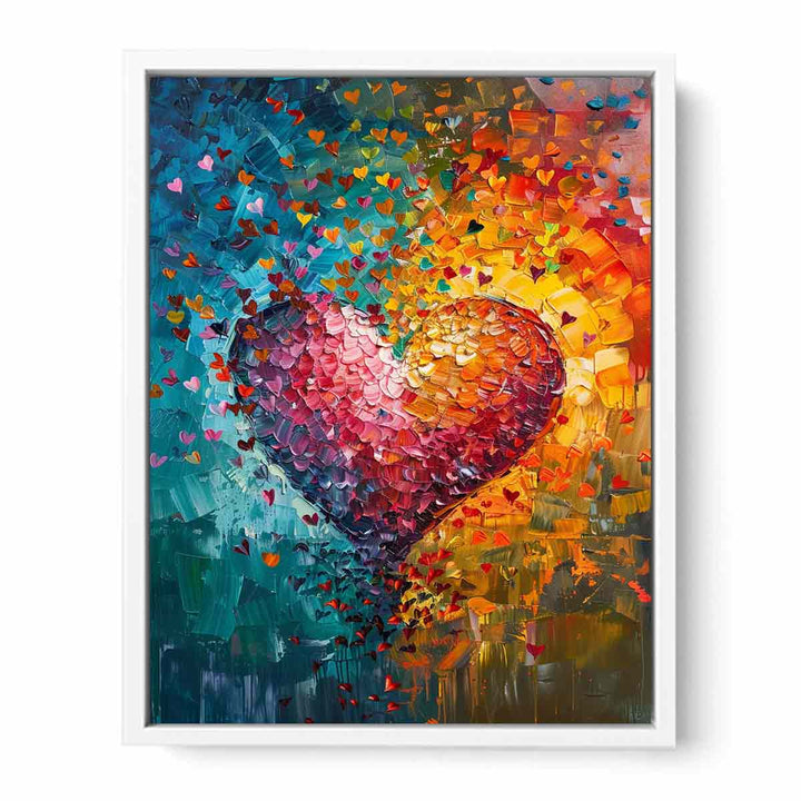 Rainbow Heart  Framed Print