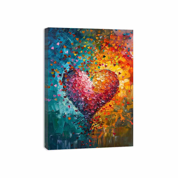 Rainbow Heart  Canvas Print