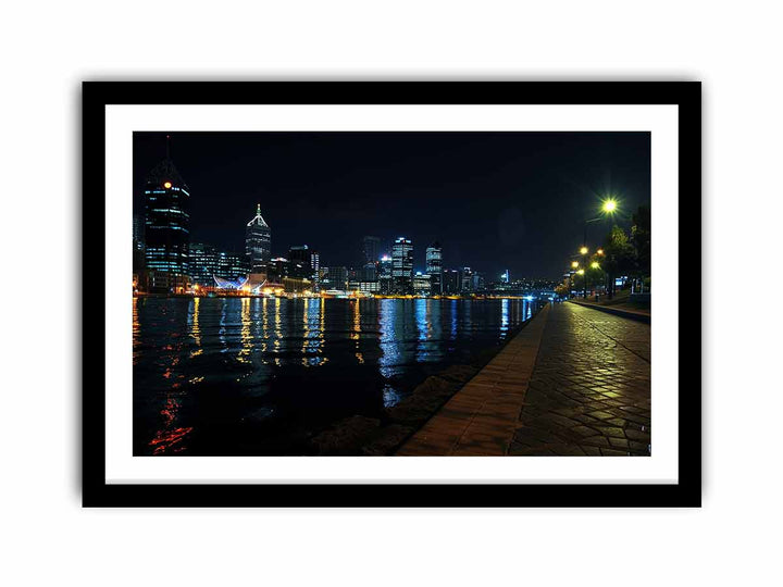 Perth  Lights   Art Print