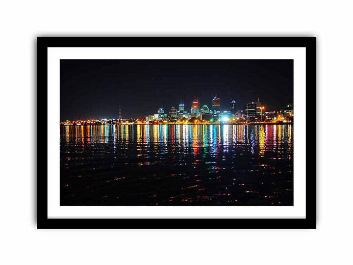 Perth  Lights   Art Print