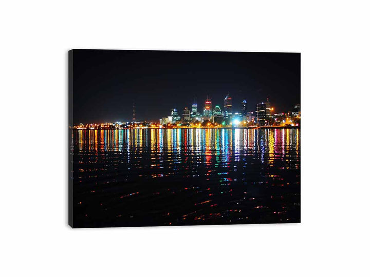 Perth  Lights  Canvas Print