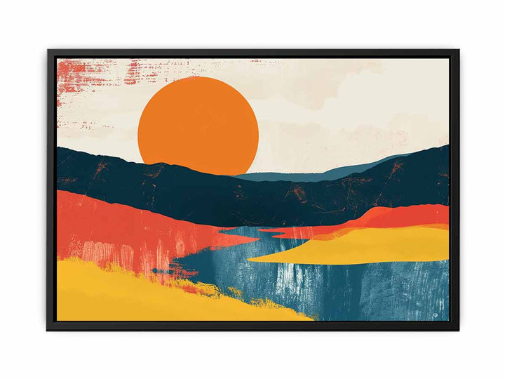 Sunset Landscape  Painting