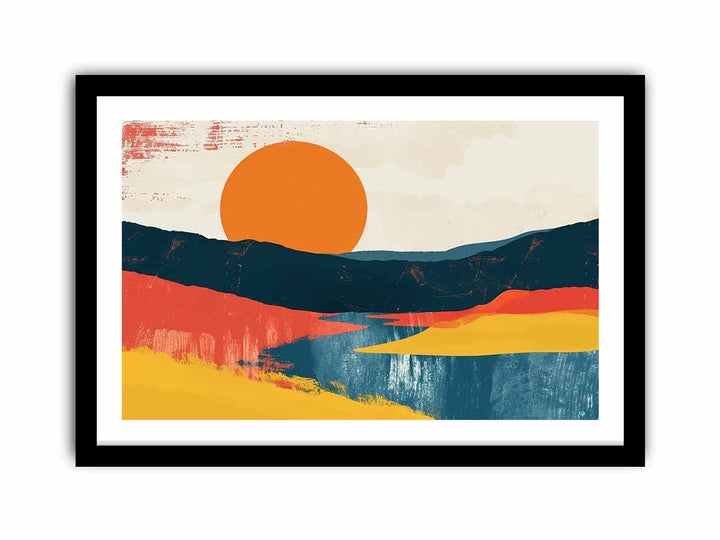 Sunset Landscape  Art Print