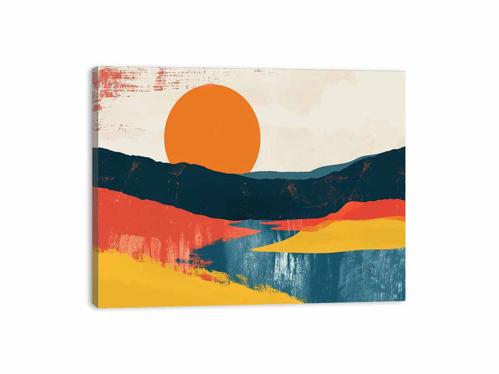 Sunset Landscape Canvas Print