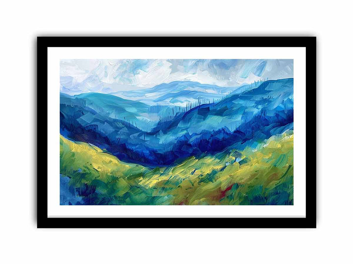 Blue Mountians  Art Print