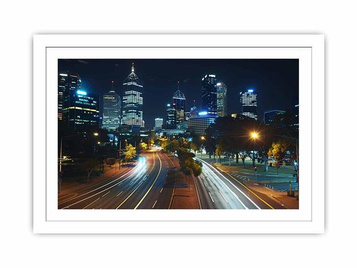 Perth City Streched canvas