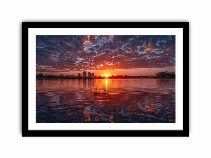 Swan River Sunrise  Art Print