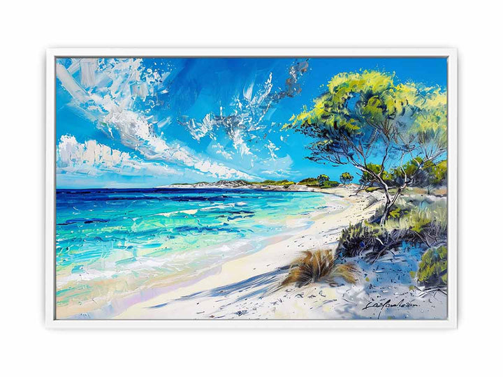 Rottnest  Island Beach Framed Print