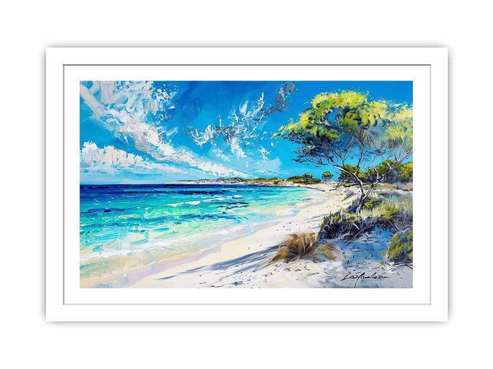 Rottnest  Island Beach Streched canvas