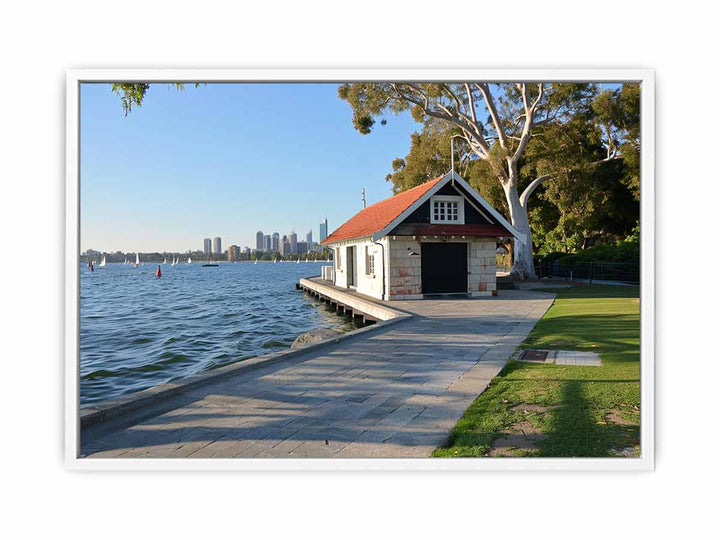 Matilda Boathouse Framed Print