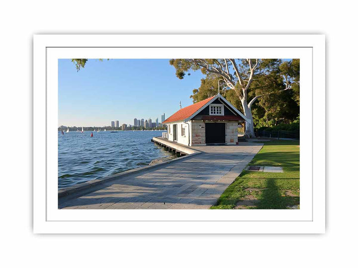 Matilda Boathouse Streched canvas