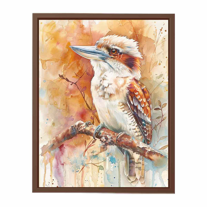 Watercolors Kookaburra  Poster