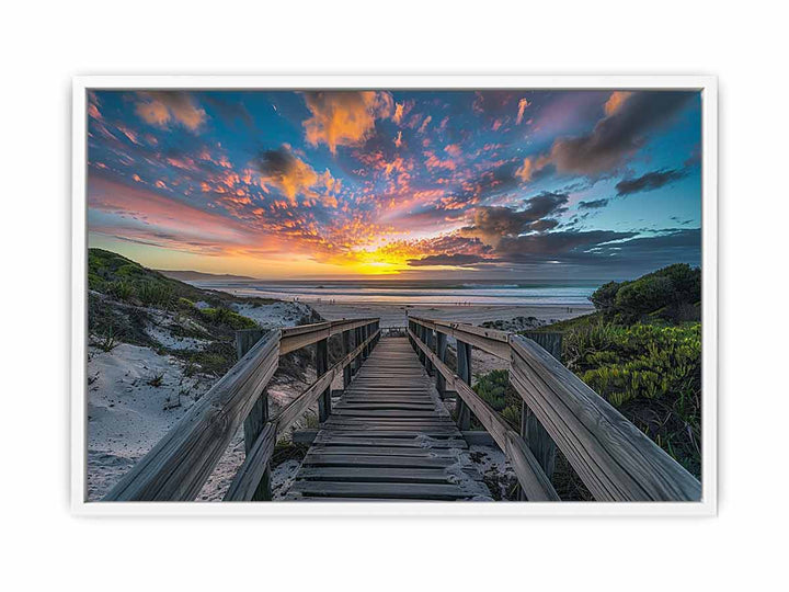 Walkway To Beach  Framed Print