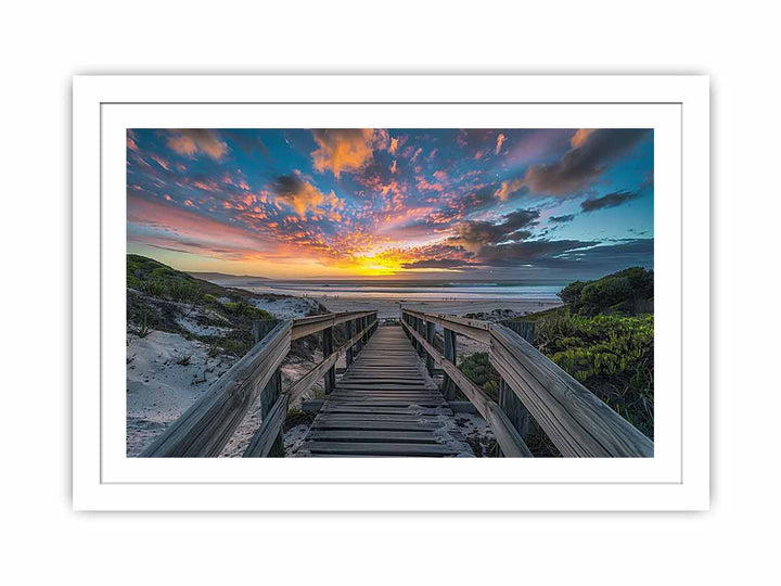 Walkway To Beach  Streched canvas