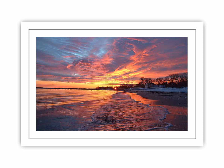 Milford Sunset Streched canvas