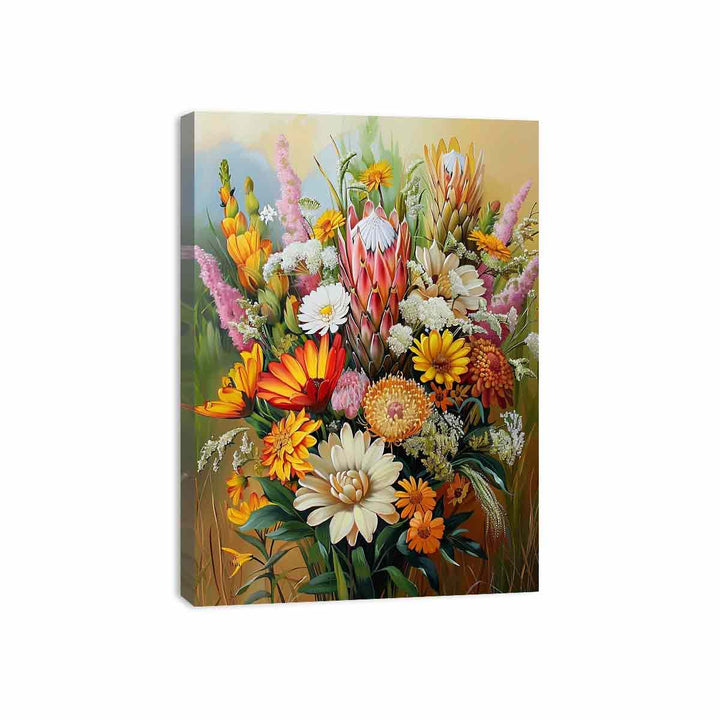 Native Flowers Canvas Print