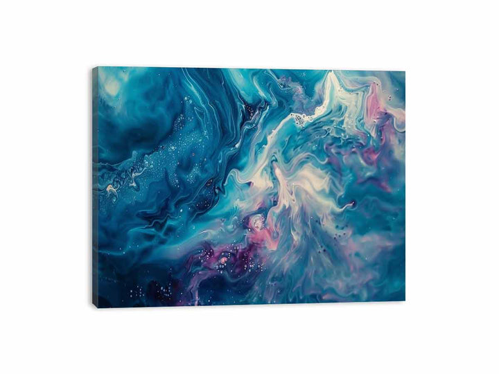 White Blue Canvas Print