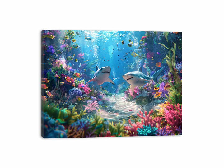 Underwater Love  Canvas Print