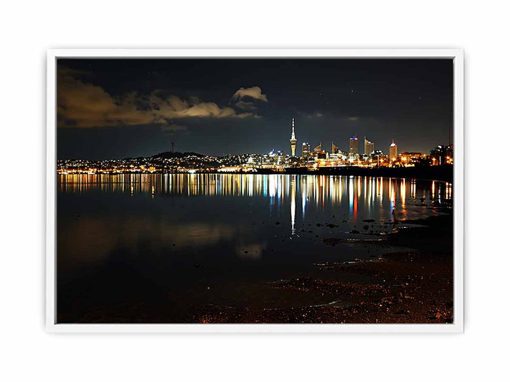 Auckland Night  Framed Print