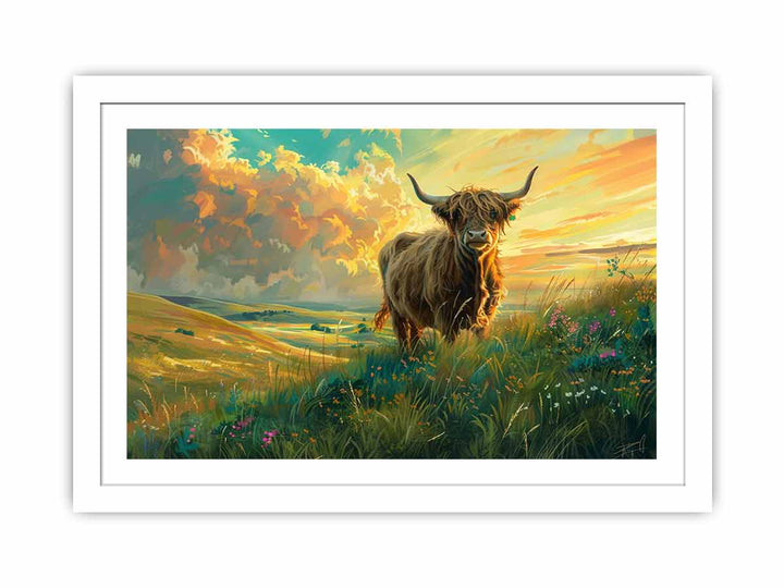 Elegant Highland Streched canvas