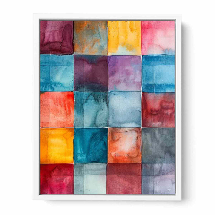 Abstract Squares  Framed Print