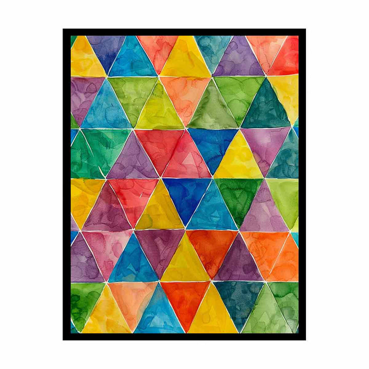 Colorful Trianagles  Painting