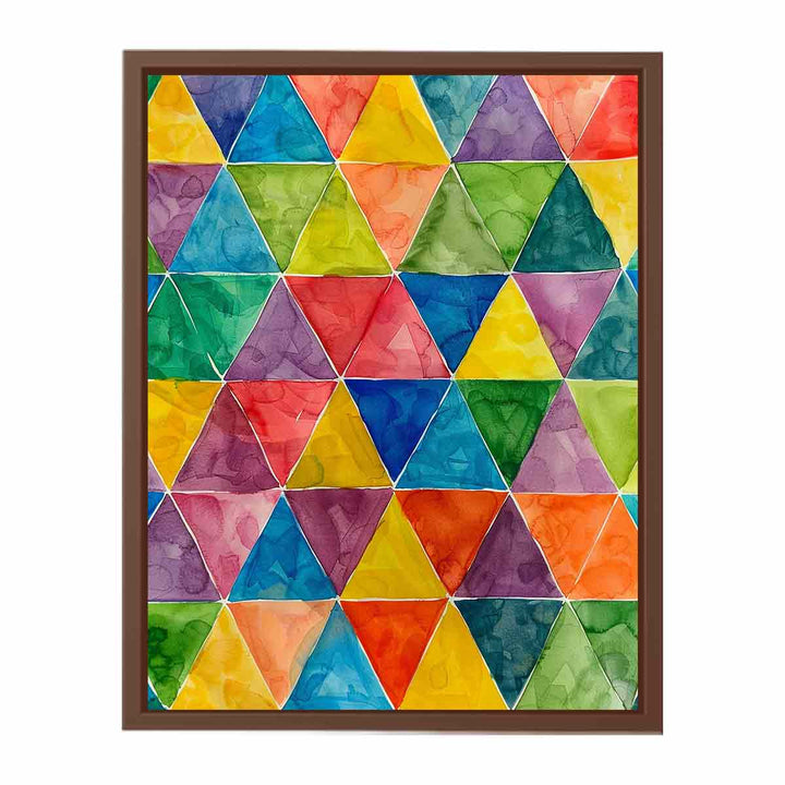 Colorful Trianagles  Poster