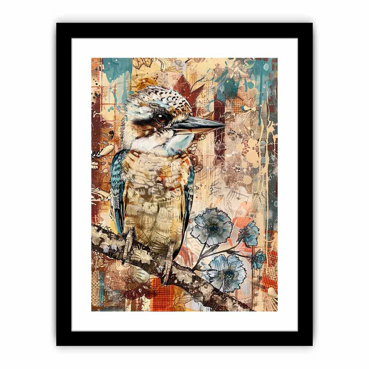 Retro Kookaburra  Art Print