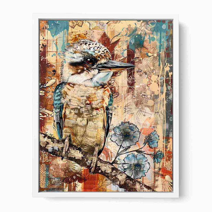 Retro Kookaburra Framed Print