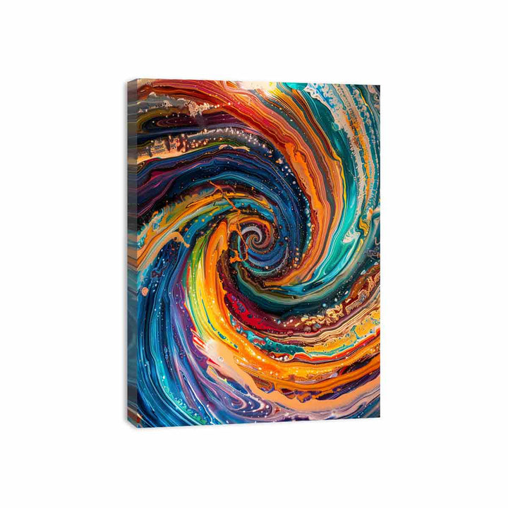 Vibrant Swirl Canvas Print