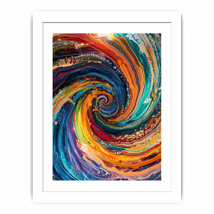 Vibrant Swirl Streched canvas