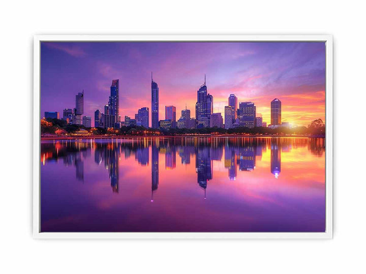 Perth City  Framed Print