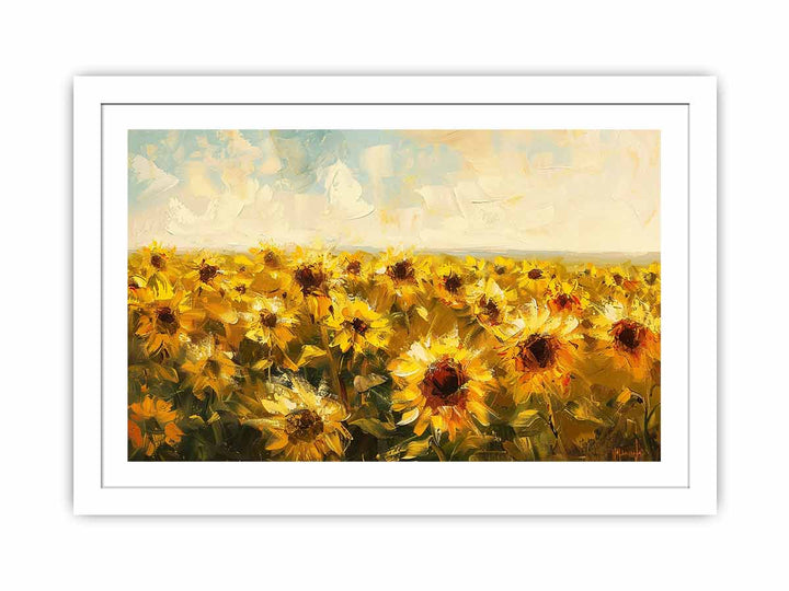 Yellow Field Streched canvas